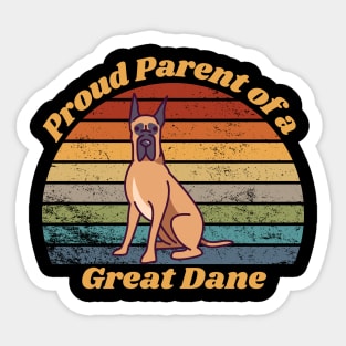 Proud Parent of a Great Dane Sticker